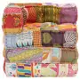 Pouf Modulare in Tessuto Patchwork