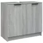 Mobile Bagno Grigio Sonoma 64,5x33,5x59 cm in Legno Multistrato