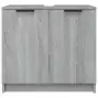 Mobile Bagno Grigio Sonoma 64,5x33,5x59 cm in Legno Multistrato