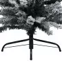 Albero di Natale Artificiale Sottile con Neve Verde 150 cm PVC