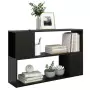 Libreria Nera 100x24x63 cm in Truciolato