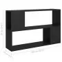 Libreria Nera 100x24x63 cm in Truciolato