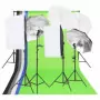 Kit per Studio Fotografico con Set Luci, Fondale e Riflettore