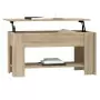 Tavolino da Salotto Rovere Sonoma 101x49x52cm Legno Multistrato