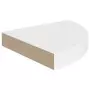 Scaffali Angolari a Parete 4 pz Bianchi 25x25x3,8 cm MDF