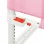 Sponda Letto di Sicurezza per Bambini Rosa 180x25 cm in Tessuto