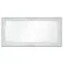 Specchio da Parete Stile Barocco 100x50 cm Bianco