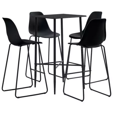 Set da Bar 5 pz in Plastica Nero