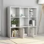 Libreria Bianco Lucido 98x30x98 cm in Truciolato