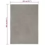 Tappeto Rettangolare Grigio 200x300 cm in Cotone