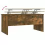 Tavolino Salotto Rovere Fumo 102x50,5x46,5 cm Legno Multistrato