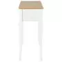 280044  Dressing Console Table with 3 Drawers White