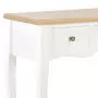 280044  Dressing Console Table with 3 Drawers White