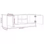 Mobile TV Grigio Sonoma 102x35x36,5 cm in Legno Multistrato