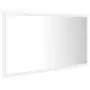 Specchio da Bagno con LED Bianco 80x8,5x37 cm in Acrilico