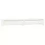 Supporto per Monitor Bianco 100x27x15 cm Legno Massello di Pino