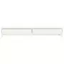 Supporto per Monitor Bianco 100x27x15 cm Legno Massello di Pino