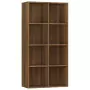 Libreria/Credenza Rovere Marrone 66x30x130 cm Legno Multistrato