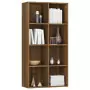 Libreria/Credenza Rovere Marrone 66x30x130 cm Legno Multistrato