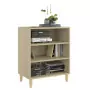 Credenza Rovere Sonoma 57x35x70 cm in Truciolato