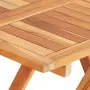 Set da Bistrot 3 pz con Cuscini Crema in Legno Massello di Teak