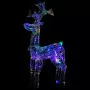 Renne e Slitta Decorazione Natale 90 LED 60x16x100 cm Acrilico
