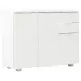 Credenza Bianco Lucido 107x35x80,5 cm