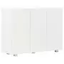 Credenza Bianco Lucido 107x35x80,5 cm