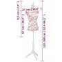 Busto Sartoriale Donna Manichino Cottone Bianco con Rose