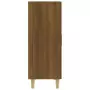 Credenza Rovere Marrone 70x34x90 cm in Legno Multistrato