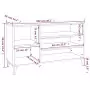 Scarpiera Grigio Cemento 102x36x60 cm in Legno Multistrato