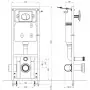 Sciacquone a Scomparsa 11 L 41x14x(110-125) cm