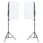 Kit per Studio Fotografico con Set di Luci e Fondale