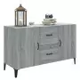 Credenza Grigio Sonoma 100x36x60 cm in Legno Multistrato