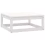 Set Divani da Giardino 3 pz Cuscini Legno Massello Pino Bianco