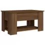 Tavolino da Salotto Rovere Marrone 79x49x41cm Legno Multistrato