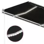 Tenda da Sole Retrattile Manuale LED 450x350 cm Antracite