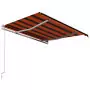 Tenda da Sole Retrattile Automatica 350x250 cm Arancione e Marrone