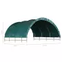 Tenda per Bestiame in PVC 3,7x3,7 m Verde