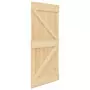 Porta Scorrevole con Set Hardware 90x210 cm in Legno di Pino