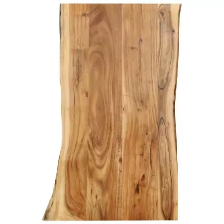 Piano del Tavolo in Legno Massello di Acacia 100x(50-60)x2,5 cm