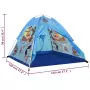 Tenda da Gioco per Bambini Blu con 250 Palline 120x120x90 cm