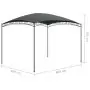 Gazebo 3x4x2,65 m Antracite 180 g/m²