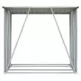 Capannone da Giardino in Acciaio Zincato Grigio 163x83x154 cm