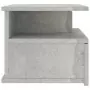 Comodini Pensili 2 pz Grigio Calcestruzzo 40x31x27cm Truciolato