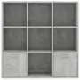 Libreria Grigio Cemento 98x30x98 cm in Truciolato