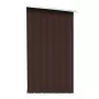 Capannone da Giardino in Acciaio Zincato 163x83x154 cm Marrone