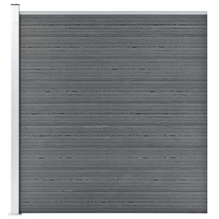 Pannello di Recinzione in WPC 175x186 cm Grigio