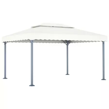 Gazebo 400x300 cm Crema Alluminio