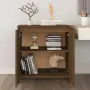 idaXL Credenza Rovere Marrone 70x40x75 cm in Legno Multistrato